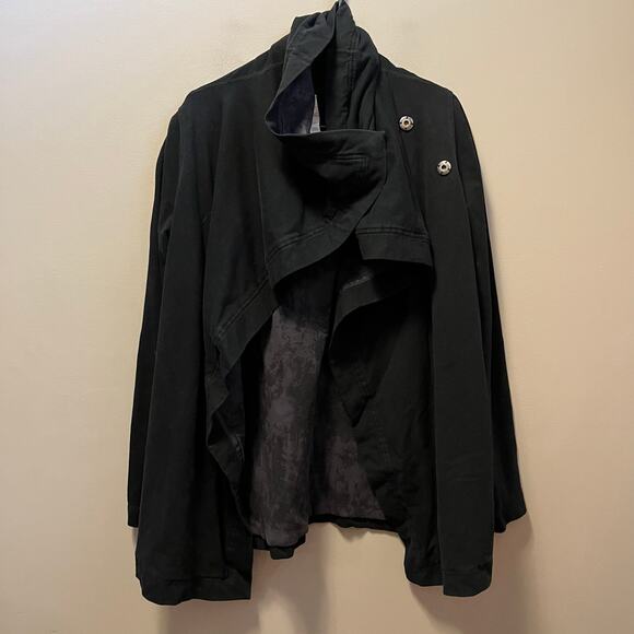 Lululemon‎ Gratitude Wrap Size 6 Black Cotton Blend - Picture 2 of 6